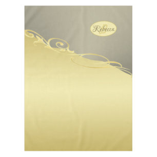 Nappe Décor de luxe sur or & argent, Monogramme