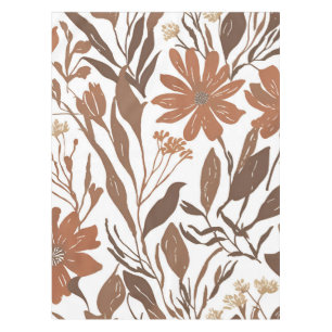 Nappe Décor de table en terre cuite Fleur sauvage Boho r
