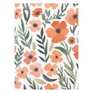 Nappe Décor de table en terre cuite Fleur sauvage Boho r