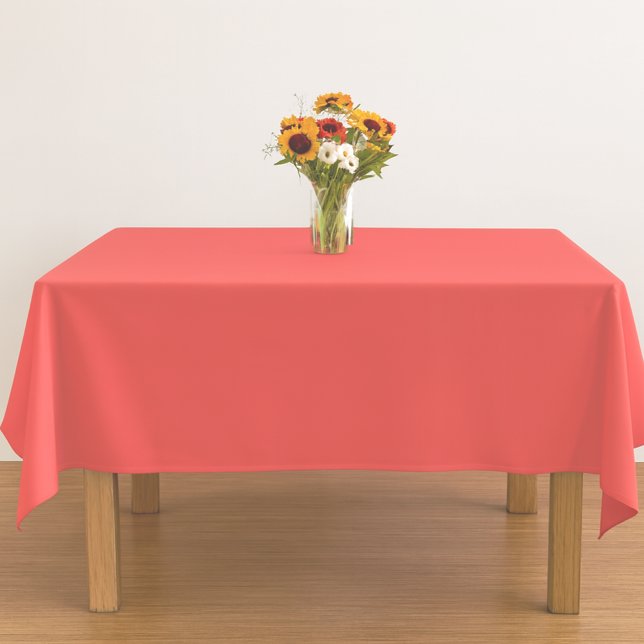 Nappe décor d'été de corail éclatant et solide (Créateur téléchargé)