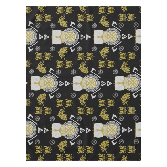 Nappe Décor maison scandinave Viking Norsemen (Devant)