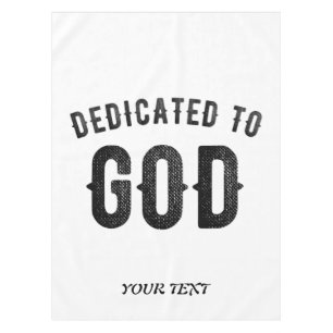 NAPPE DÉDIÉ À DIEU COOL PERSONNALISABLE NOIR TEXTE