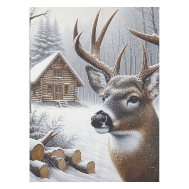 Nappe Deer d'hiver/Buck art (Devant)