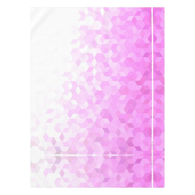 Nappe Dégradé de cube girly moderne rose fuchsia (Devant)