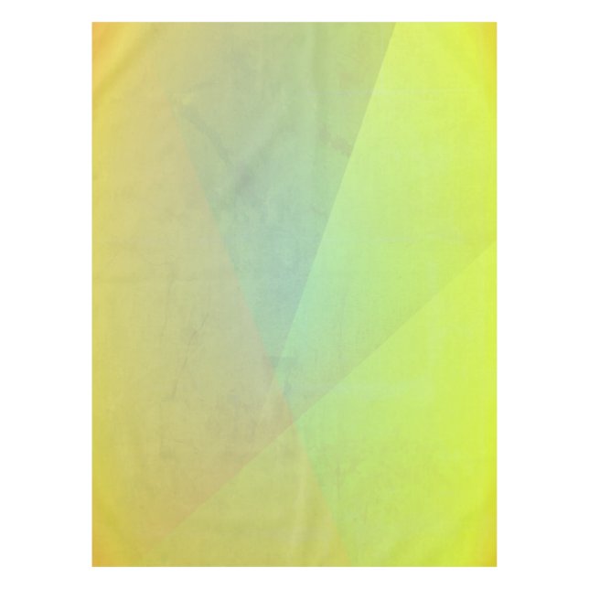 Nappe Dégradé géométrique jaune moderne (Devant)