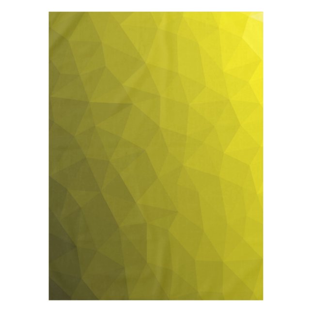 Nappe Dégradé ombré géométrique jaune foncé en maille (Devant)