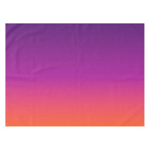 Nappe dégradé violet, rose et orange foncé
