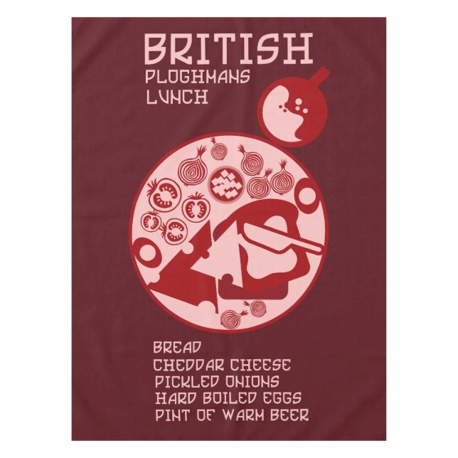 Nappe Déjeuner du pub British Ploughmans (Devant)