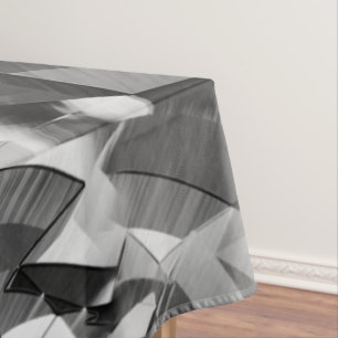 Nappe Des rayures grises sur une image noire et percée