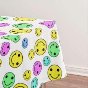 Nappe Des visages Emoji Joyeux Multicolores