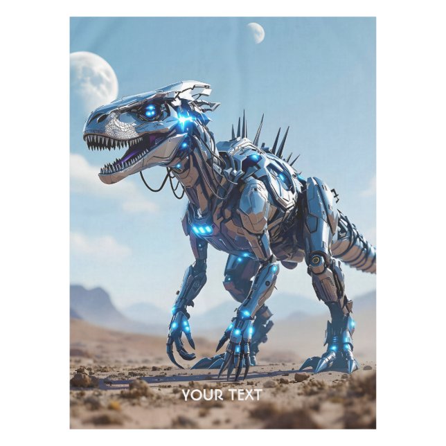 Nappe Désert de Cyborg Dinosaur Imaginaire mignon (Devant)