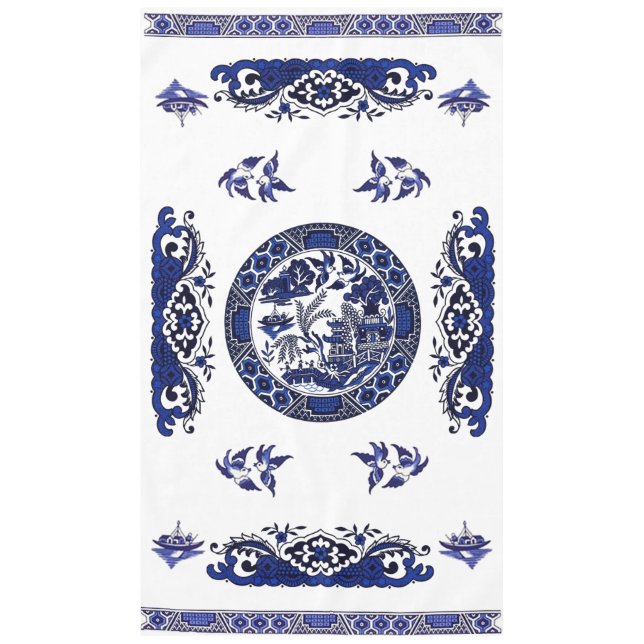 Nappe Design classique de la Chine sauvage bleue (Devant)
