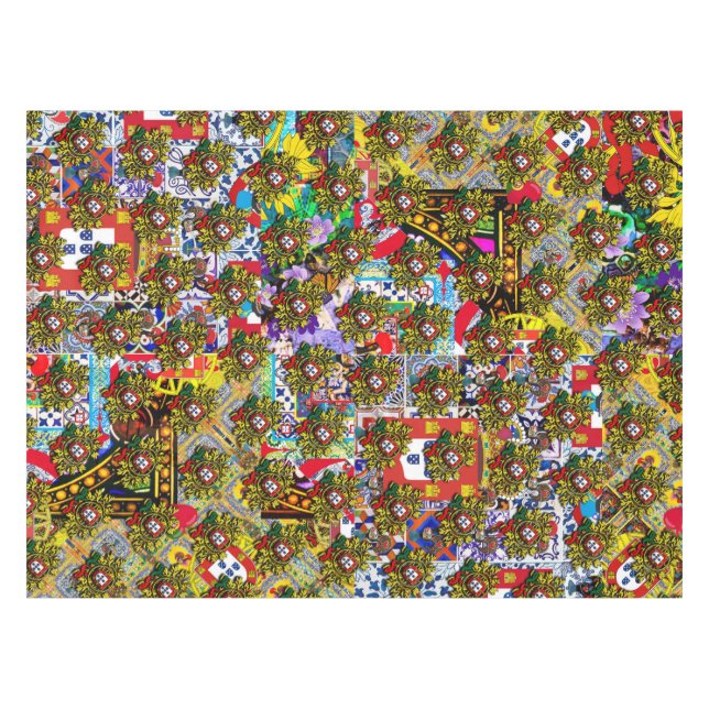 Nappe Design d'art populaire portugais (Devant (Horizontal))