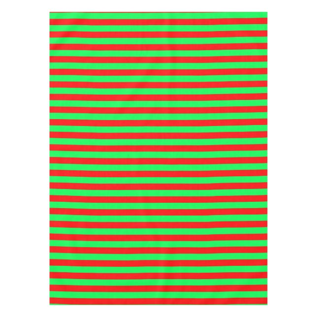 Nappe Design de bandes rouge et verte (Devant)