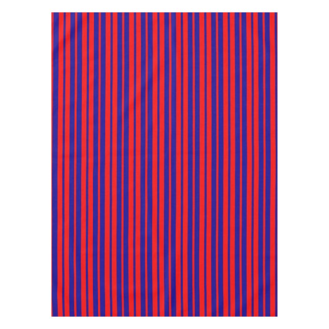 Nappe Design de bandes rouges et bleues (Devant)