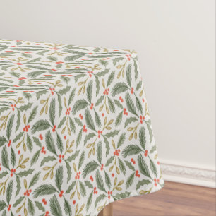 Nappe Design de Christmas Greens, Holly et Pine