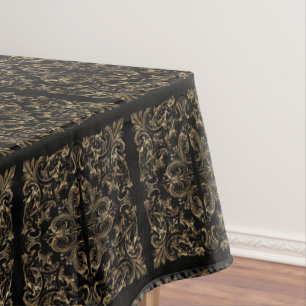 Nappe Design élégant Art Déco Black Gold