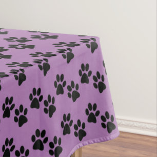 Nappe design Empreinte de patte noire