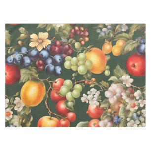Nappe Design italien élégant avec Fruits et Fleurs