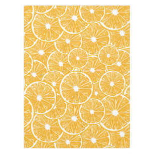 Nappe Design motif en tranches orange