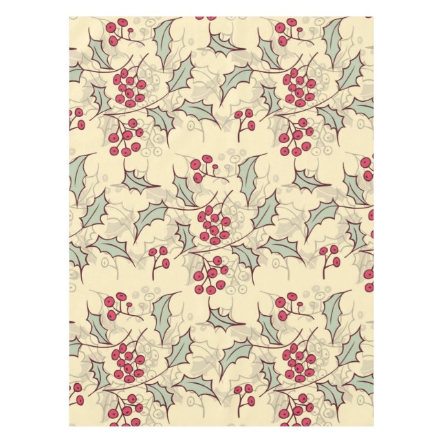 Nappe Design motif Holly berry (Devant)