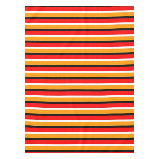 Nappe Design Motif Red Orange (Devant)