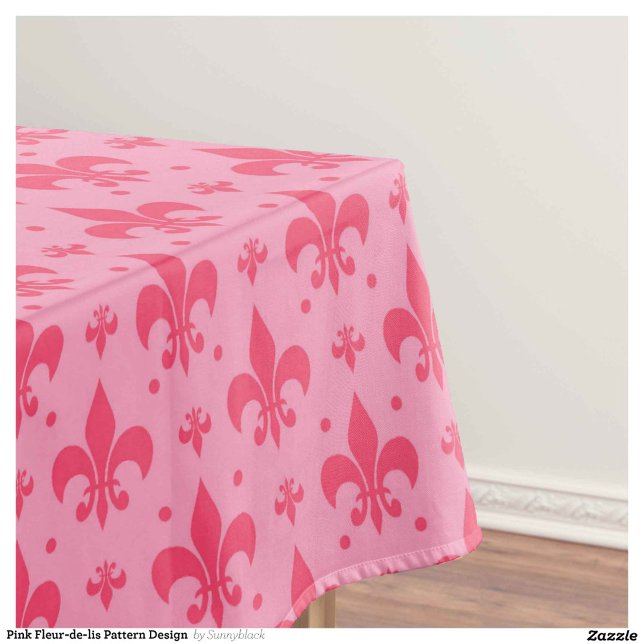 Nappe Design Motif rose Fleur de lis (Créateur téléchargé)