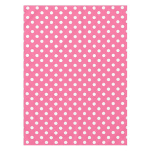 Nappe Design Pois rose blanc
