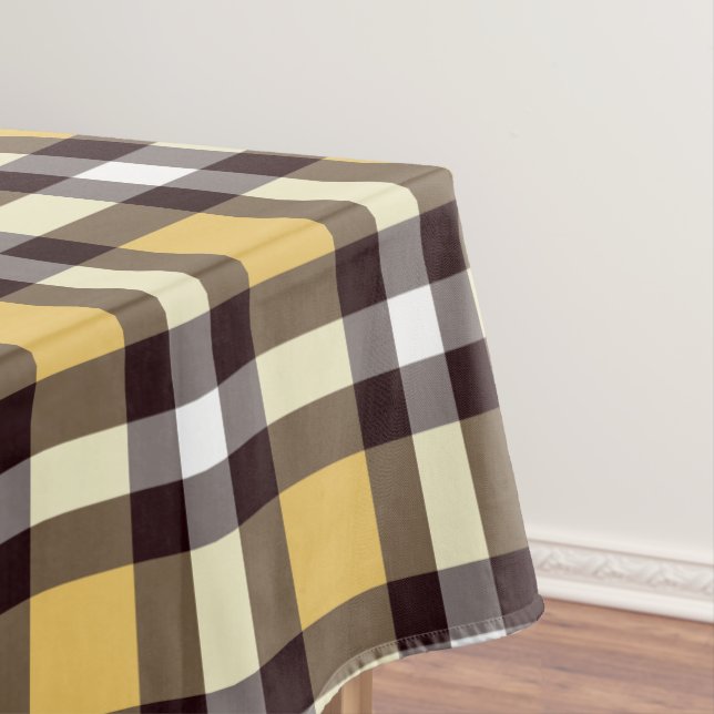 Nappe Designer en vichy motif jaune et noir (In Situ)