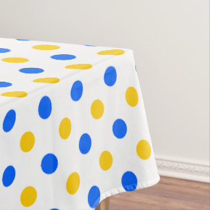 Nappe Dessin à points blancs bleus jaunes
