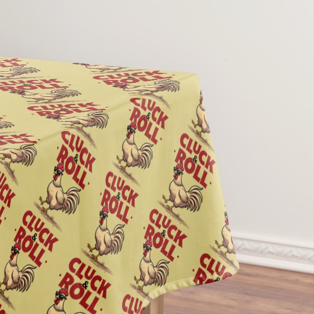 Nappe Dessin animé de coq cool "Cluck & Roll" drôle (In Situ)