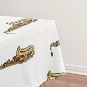 Nappe dessin animé saxophone