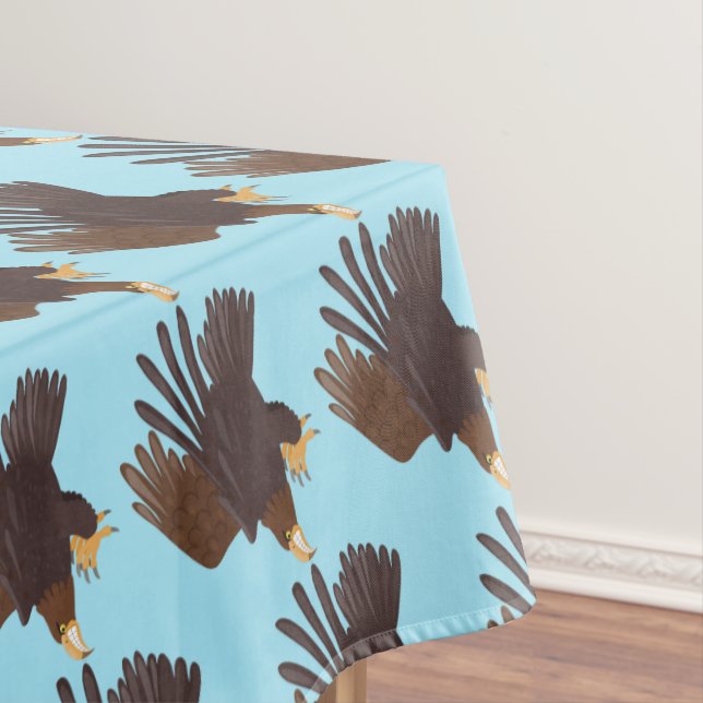 Nappe dessin humoristique d'aigle royal (In Situ)