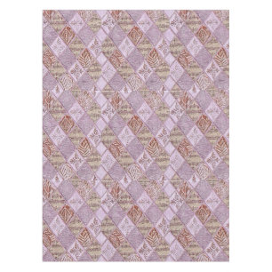 Nappe Dessins De Diamant En Rose
