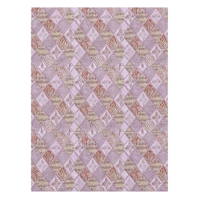Nappe Dessins De Diamant En Rose (Devant)