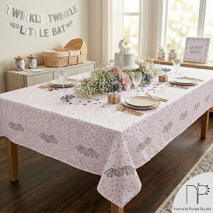 Nappe d'Halloween Chauves-souris roses mignonnes e