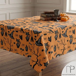 Nappe d'Halloween envoûtante et effrayante