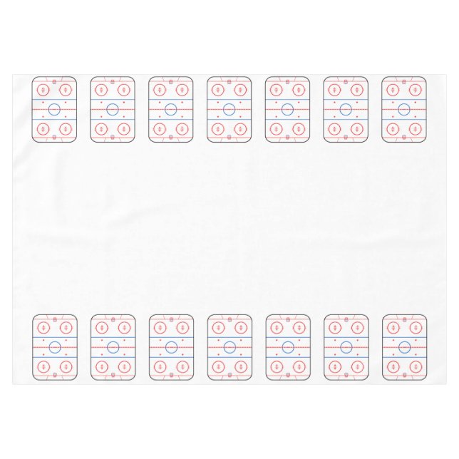 Nappe Diagramme de patinoire Hockey Style de jeu (Devant (Horizontal))