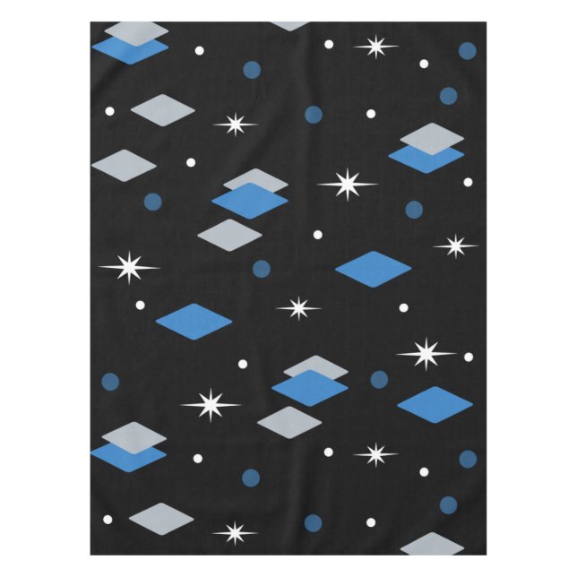 Nappe Diamants de l'âge de l'espace bleu noir (Devant)