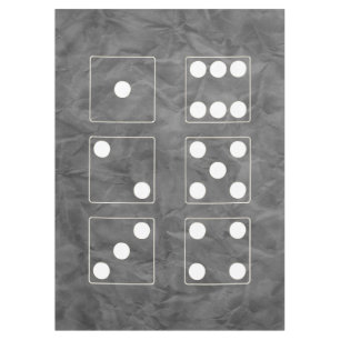 Nappe DICE numéros de pips blanc + votre backgr. & idées