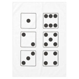Nappe DICE numéros de pips + votre backgr couleur & idée