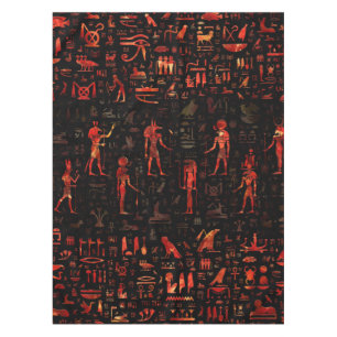 Nappe Dieux et hiéroglyphes égyptiens antiques - Marbr