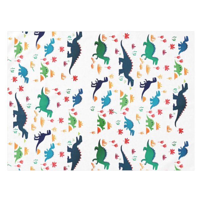 Nappe Dinosaures colorés mignon Motif (Devant (Horizontal))