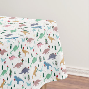 Nappe Dinosaures festifs Motif de Noël