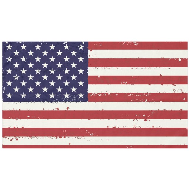 Nappe Distressed Patriotic American Flag (Devant (Horizontal))