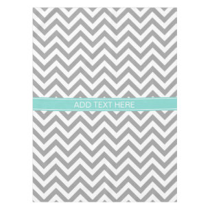 Nappe Dk Gray White LG Chevron Turquoise