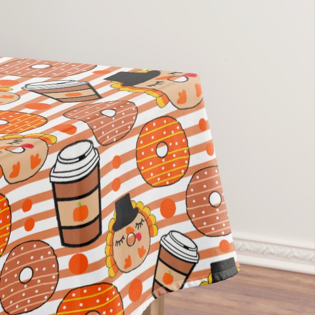 Nappe Donuts d'action de grâce et tranches d'orange de l (In Situ)