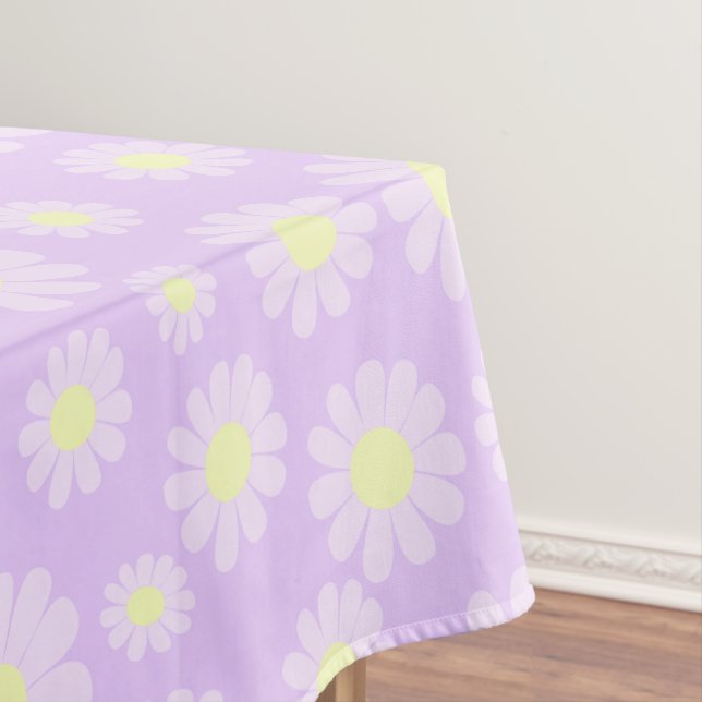 Nappe Douce Bébé Daisy Pastel Violet Jaune (In Situ)