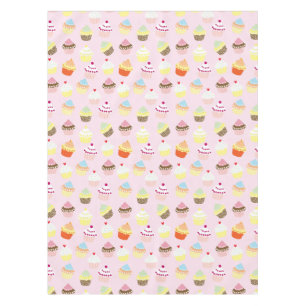Nappe douce colorée de motif de petits gâteaux