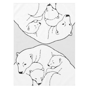 Nappe d'ours polaire Ours ours Ours w. Nappe d'art